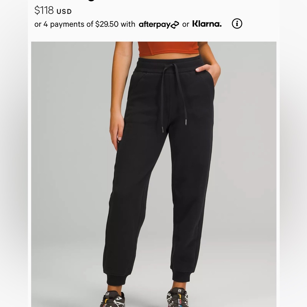 Lululemon Scuba High Rise relaxed Jogger Full Length